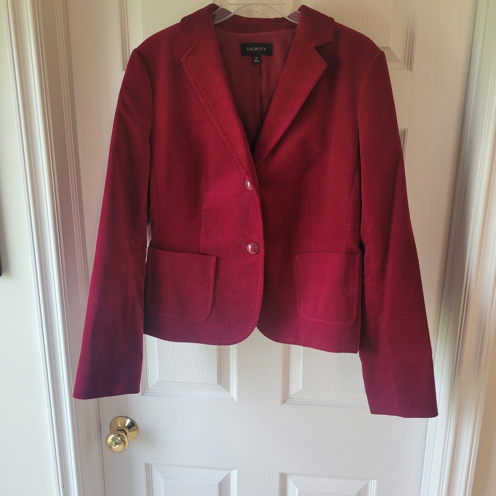 Talbots Women's Rich Red Blazer
